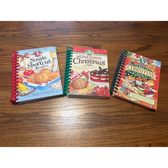 Gooseberry Patch Other - Gooseberry Patch Cookbook Lot 3 Simple Shortcut Homemade Christmas Table Spiral